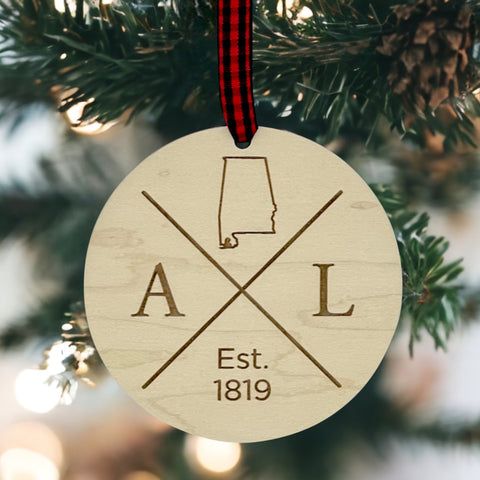 Alabama Established Ornament