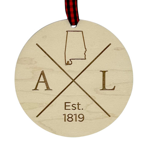 Alabama Established Ornament