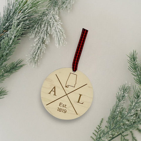 Alabama Established Ornament