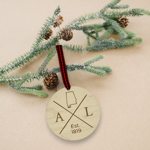 Alabama Established Ornament