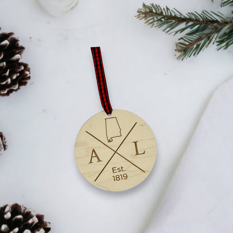 Alabama Established Ornament