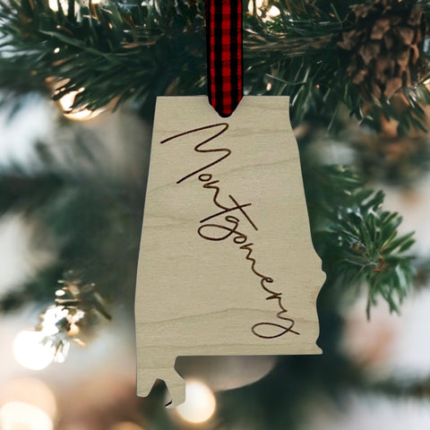 Montgomery Alabama Border Ornament