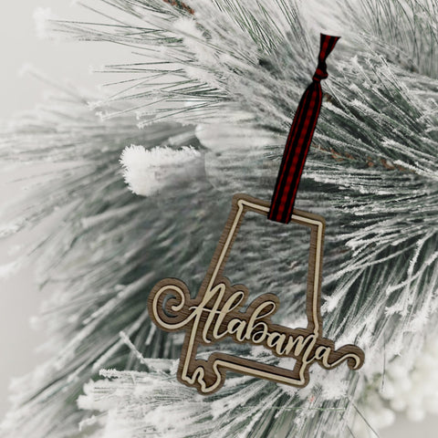 Alabama Double Layer Ornament