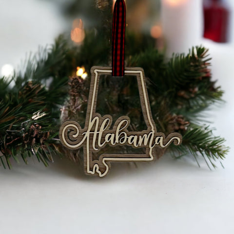 Alabama Double Layer Ornament
