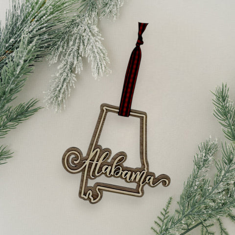 Alabama Double Layer Ornament