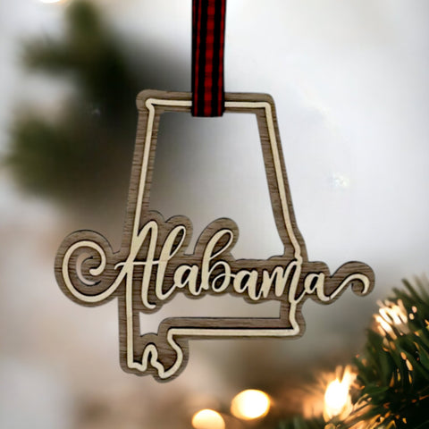 Alabama Double Layer Ornament