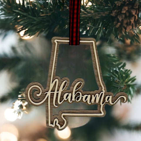 Alabama Double Layer Ornament