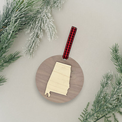 Alabama Raised Ornament