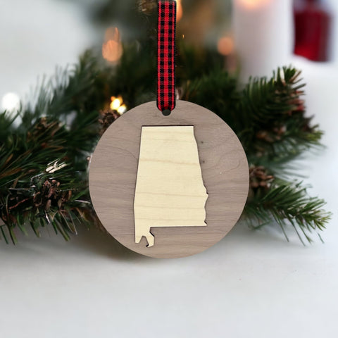 Alabama Raised Ornament