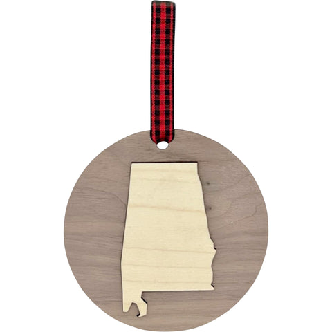 Alabama Raised Ornament
