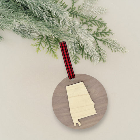 Alabama Raised Ornament