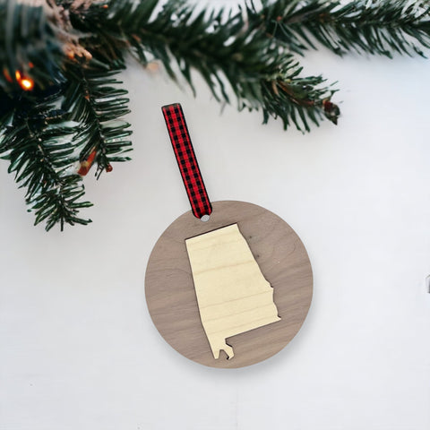 Alabama Raised Ornament