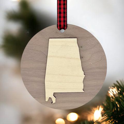 Alabama Raised Ornament