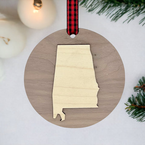 Alabama Raised Ornament