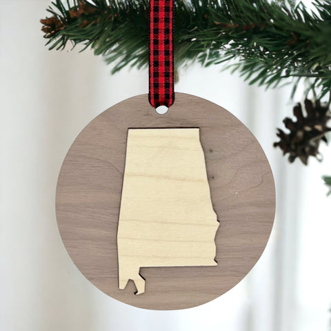 Alabama Raised Ornament