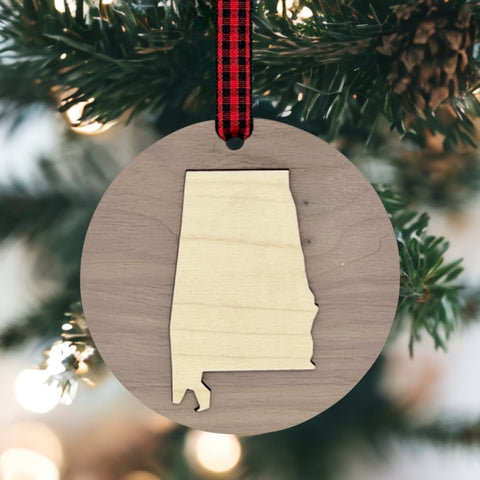 Alabama Raised Ornament