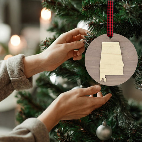 Alabama Raised Ornament