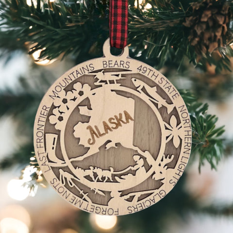 Elevate your holiday decor with a piece of Alaska's wonder. Order your Alaska Highlights Ornament now and invite the spirit of the Last Frontier into your festive home. Embrace the beauty, share the joy, and happy decorating!
