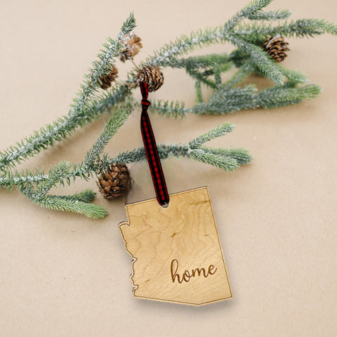 Arizona Home Script Ornament