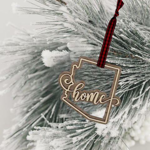 Arizona Home Double Layer Ornament