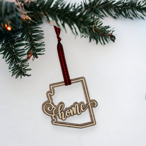Arizona Home Double Layer Ornament