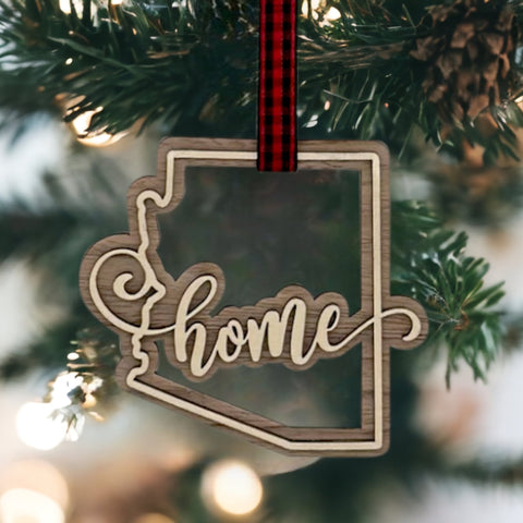 Arizona Home Double Layer Ornament