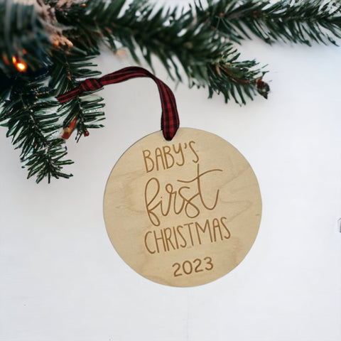 Mark the magic of Baby's First Christmas with our Personalized Ornament. Customize this special keepsake with your baby's name and create lasting memories.