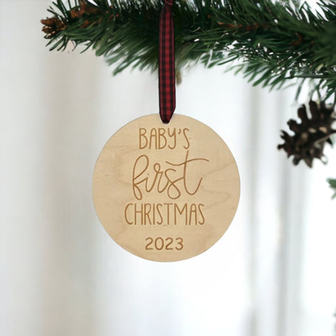 Mark the magic of Baby's First Christmas with our Personalized Ornament. Customize this special keepsake with your baby's name and create lasting memories.