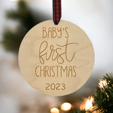 Mark the magic of Baby's First Christmas with our Personalized Ornament. Customize this special keepsake with your baby's name and create lasting memories.