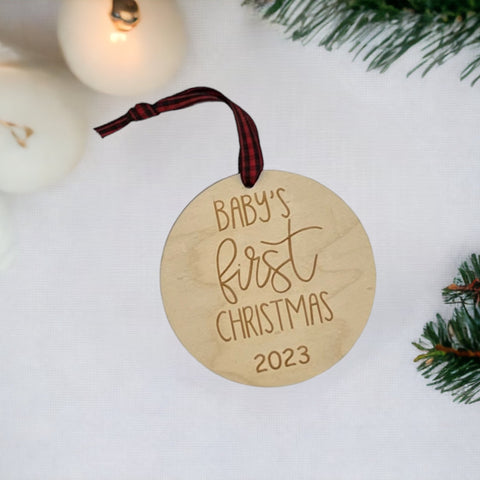 Mark the magic of Baby's First Christmas with our Personalized Ornament. Customize this special keepsake with your baby's name and create lasting memories.
