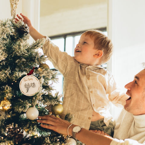 Embrace the joy of Baby's First Christmas with our delightful Stork Ornament. This charming keepsake, intricately designed, is the perfect addition to commemorate this special milestone.