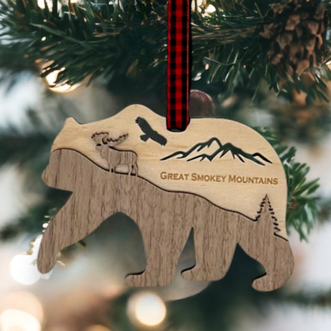 Bear Layered Ornament