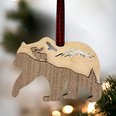 Bear Layered Ornament