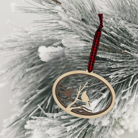 Wooden Bird Ornament