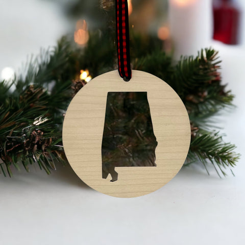 Alabama Cut-Out Ornament