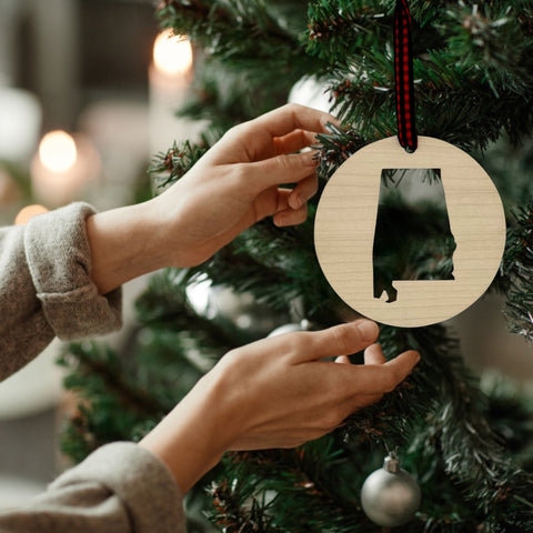 Alabama Cut-Out Ornament