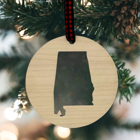 Alabama Cut-Out Ornament