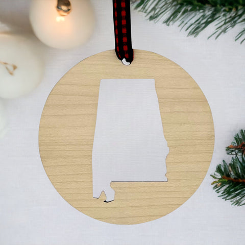 Alabama Cut-Out Ornament