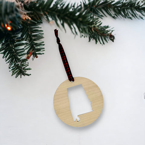 Alabama Cut-Out Ornament