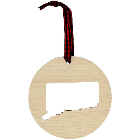 Connecticut Cut Out Ornament