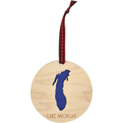 Great Lake Michigan Christmas Ornament
