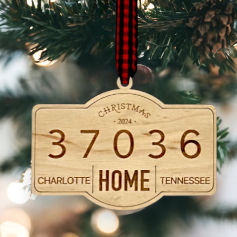 Personalized New Home Address Ornament