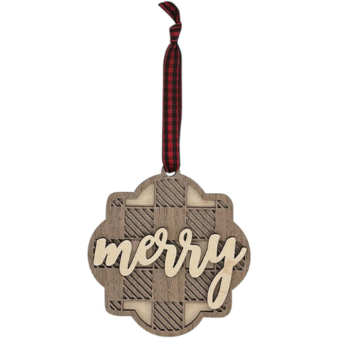 Customized Merry Ornament