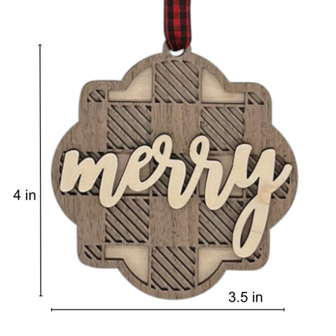 Customized Merry Ornament
