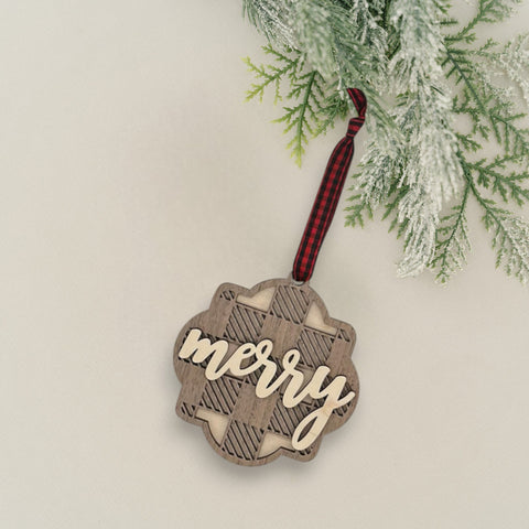 Customized Merry Ornament