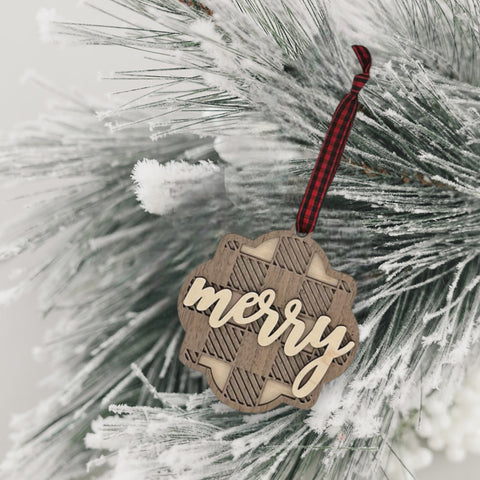 Customized Merry Ornament