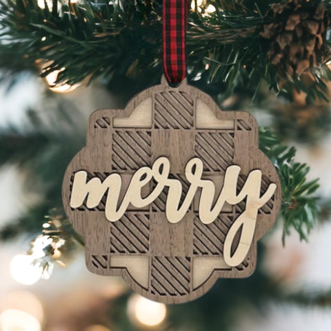 Customized Merry Ornament