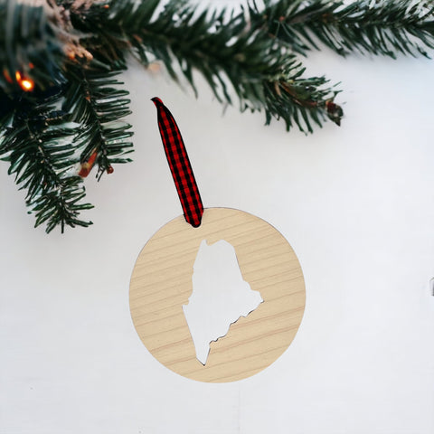 Maine Cut Out Ornament