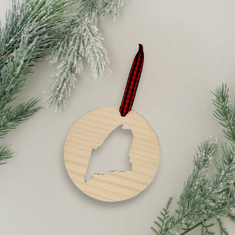 Maine Cut Out Ornament
