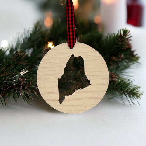 Maine Cut Out Ornament